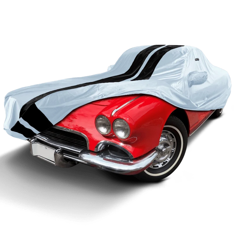 iCarCover Chevrolet Corvette Gray Black Pro Series Car Cover