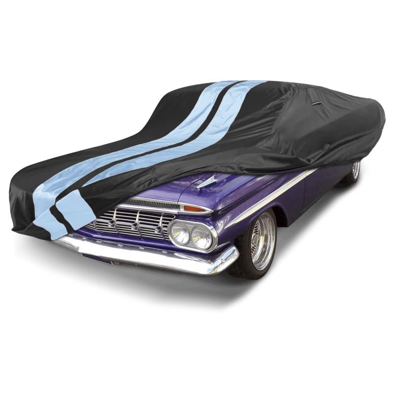 iCarCover Chevrolet El Camino Black Gray Pro Series Car Cover