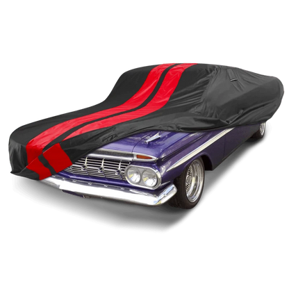 iCarCover Chevrolet El Camino Black Red Pro Series Car Cover