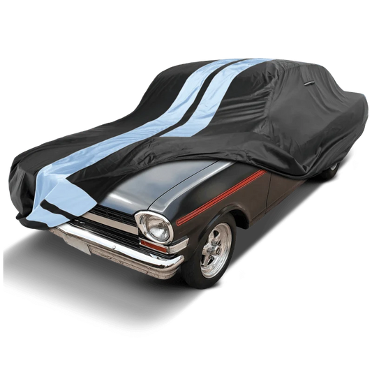 iCarCover Chevrolet Nova Black Gray Pro Series Car Cover