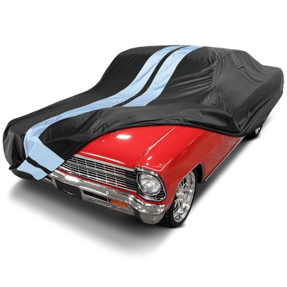 iCarCover Chevrolet Nova Black Gray Pro Series Car Cover
