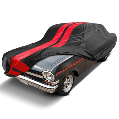 iCarCover Chevrolet Nova Black Red Pro Series Car Cover