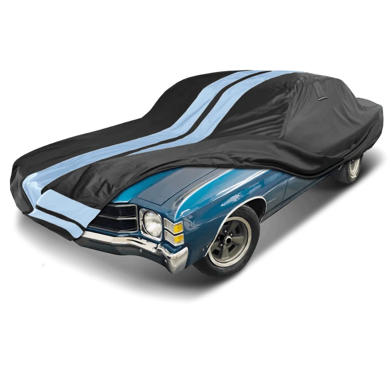 iCarCover Chevrolet Chevelle Black Gray Pro Series Car Cover