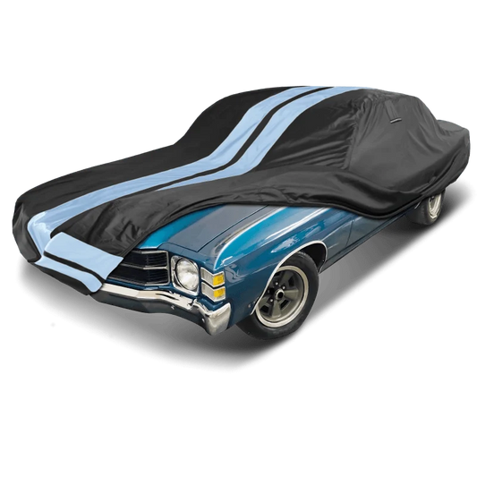 iCarCover Chevrolet Chevelle Black Gray Pro Series Car Cover