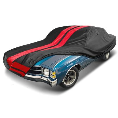 iCarCover Chevrolet Chevelle Black Red Pro Series Car Cover
