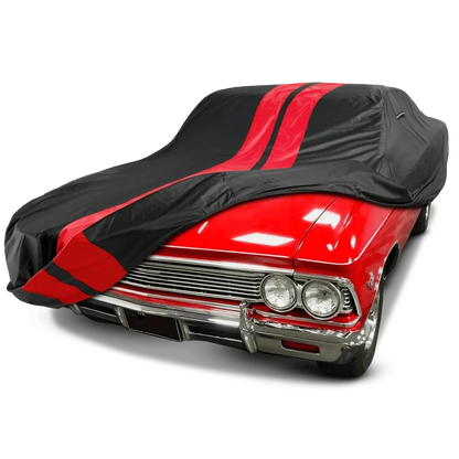 iCarCover Chevrolet El Camino Black Red Pro Series Car Cover