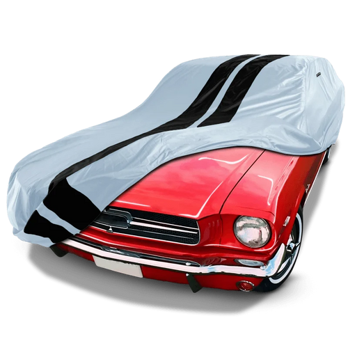 iCarCover Ford Mustang Gray Black Pro Series Car Cover