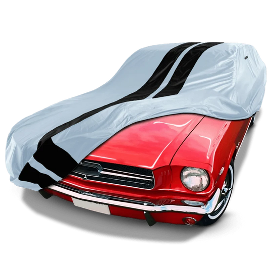 iCarCover Ford Mustang Gray Black Pro Series Car Cover