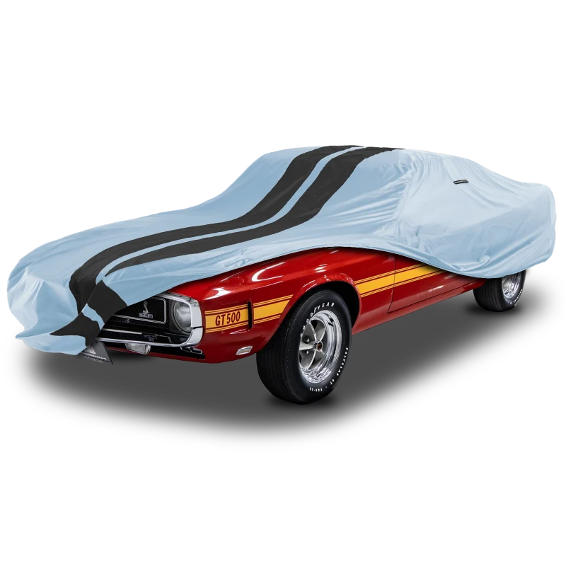 iCarCover Ford Mustang Shelby Gray Black Pro Series Car Cover