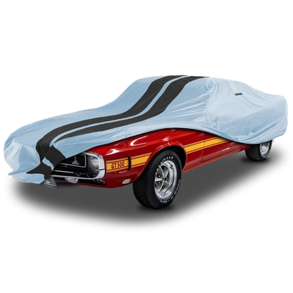 iCarCover Ford Mustang Shelby Gray Black Pro Series Car Cover