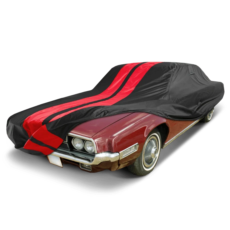 iCarCover Ford Thunderbird Classic Black Red Pro Series Car Cover