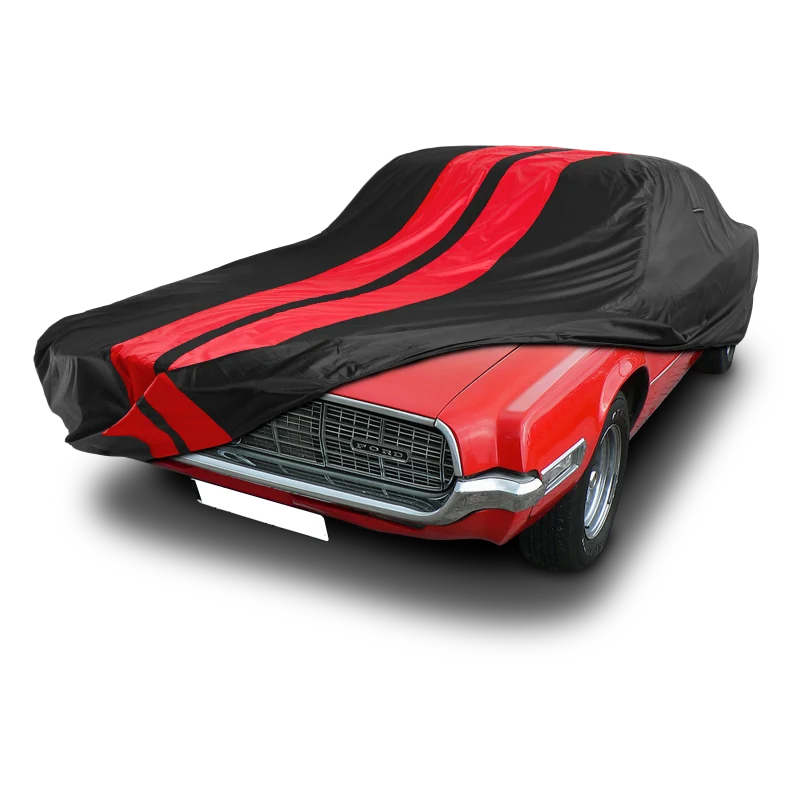 iCarCover Ford Thunderbird Classic Black Red Pro Series Car Cover