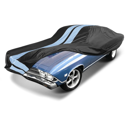 iCarCover Chevrolet Chevelle Black Gray Pro Series Car Cover