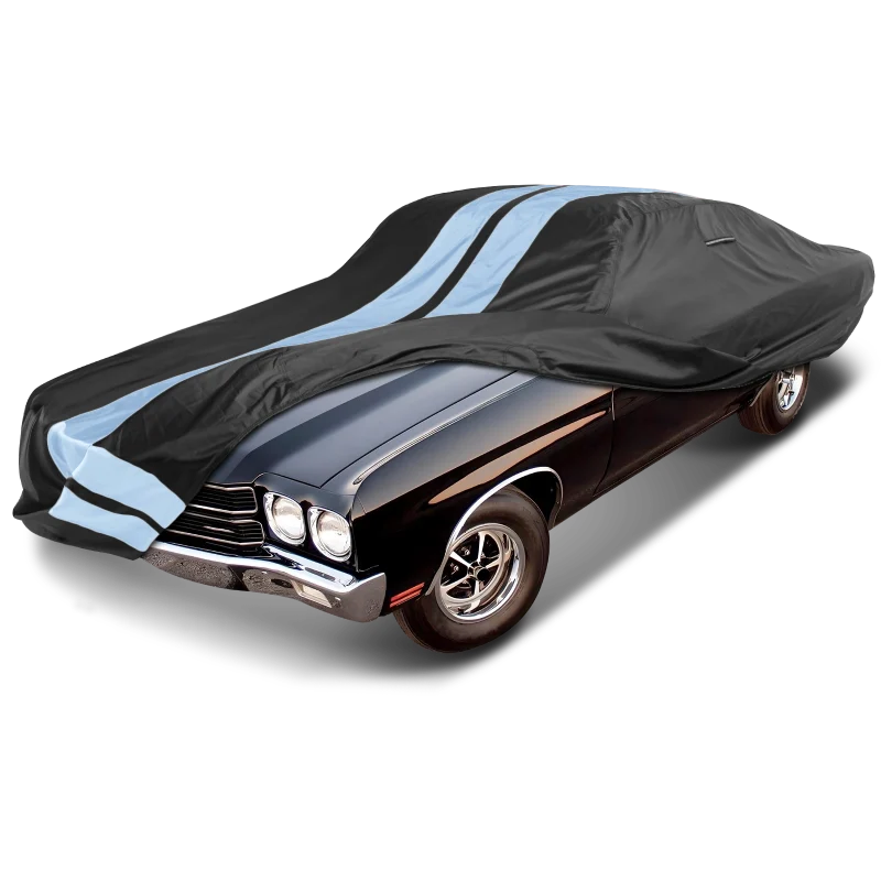 iCarCover Chevrolet Chevelle Black Gray Pro Series Car Cover