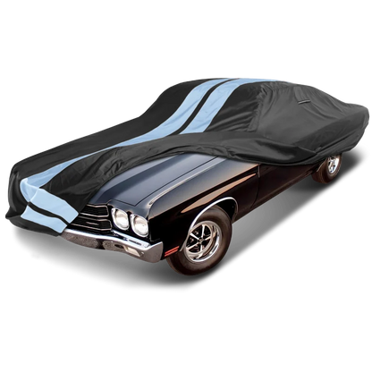 iCarCover Chevrolet Chevelle Black Gray Pro Series Car Cover