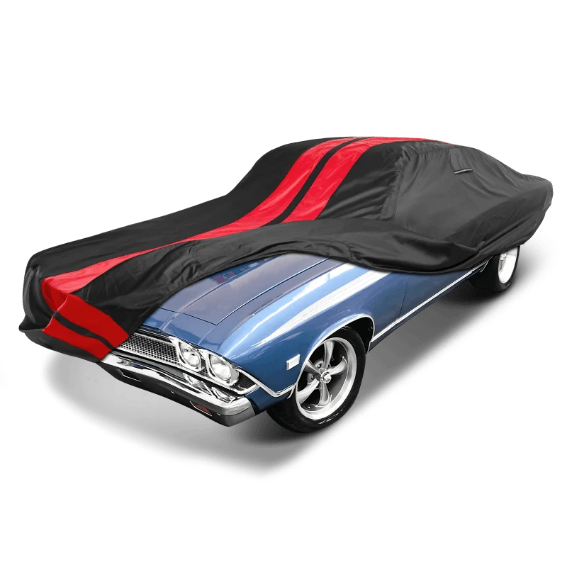iCarCover Chevrolet Chevelle Black Red Pro Series Car Cover