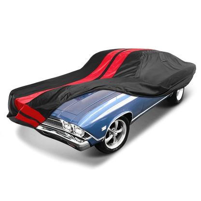 iCarCover Chevrolet Chevelle Black Red Pro Series Car Cover