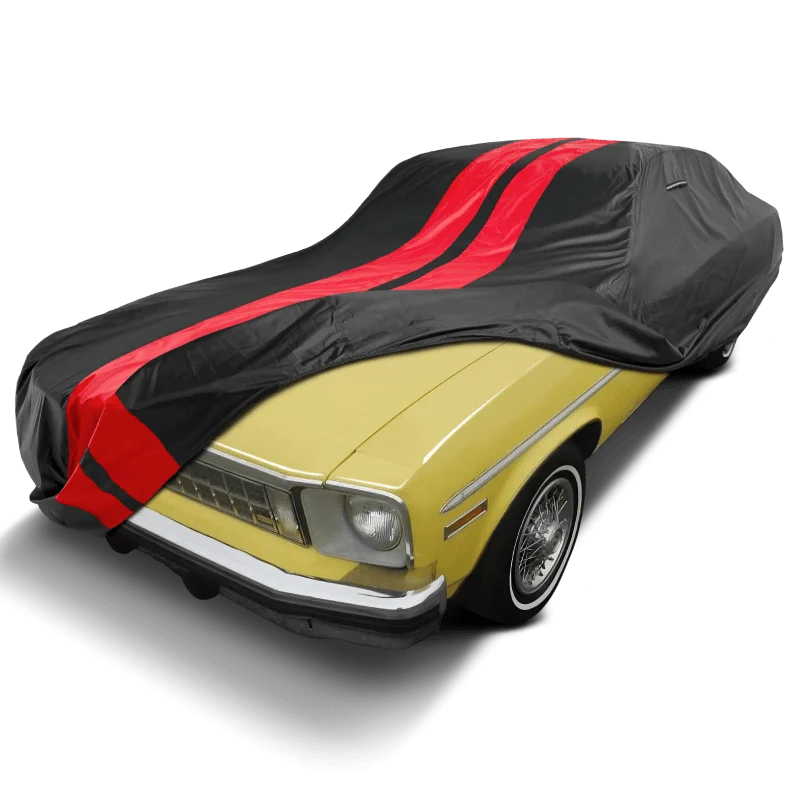 iCarCover Chevrolet Nova Black Red Pro Series Car Cover