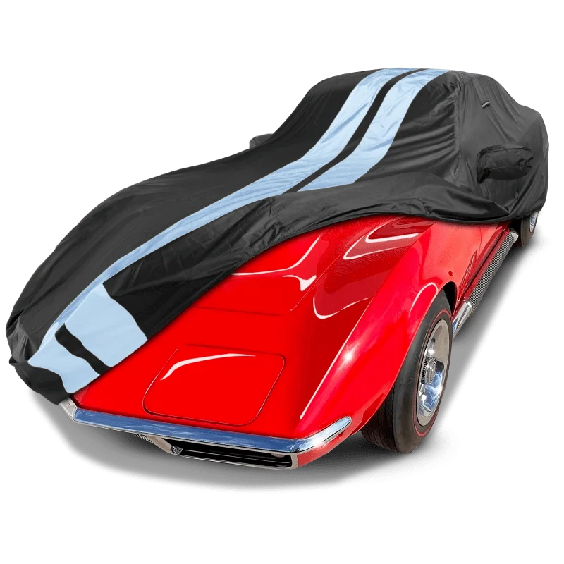 iCarCover Chevrolet Corvette Black Gray Pro Series Car Cover