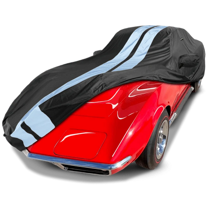 iCarCover Chevrolet Corvette Black Gray Pro Series Car Cover