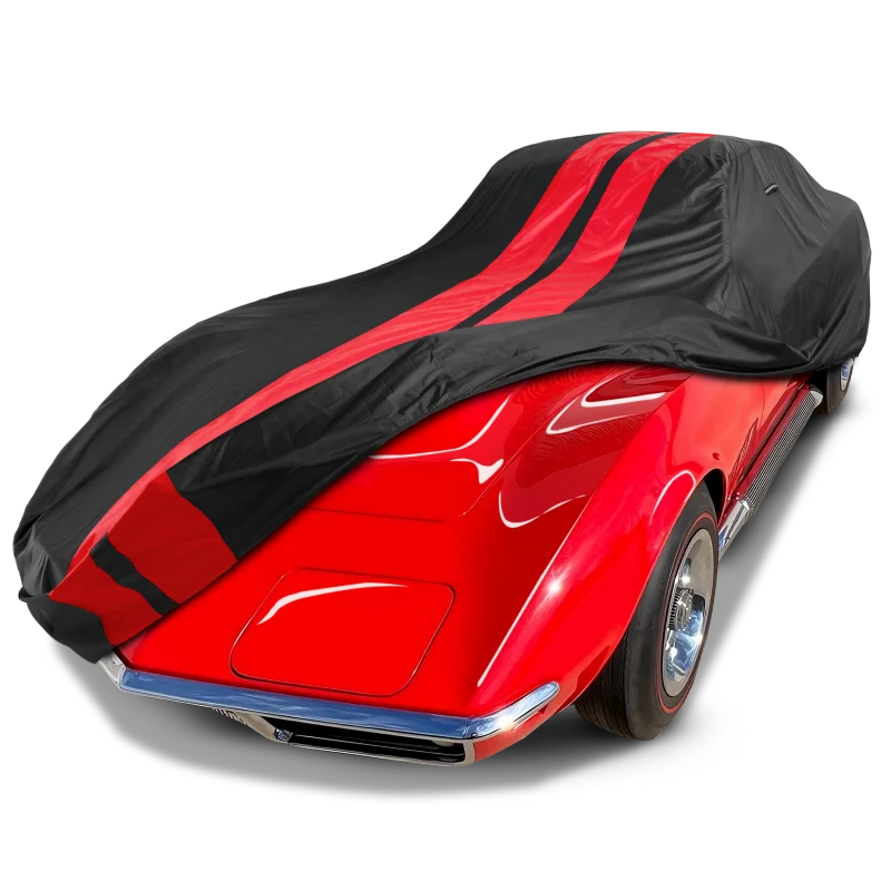 iCarCover Chevrolet Corvette Black Red Pro Series Car Cover