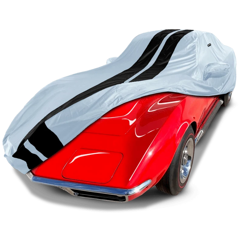 iCarCover Chevrolet Corvette Gray Black Pro Series Car Cover