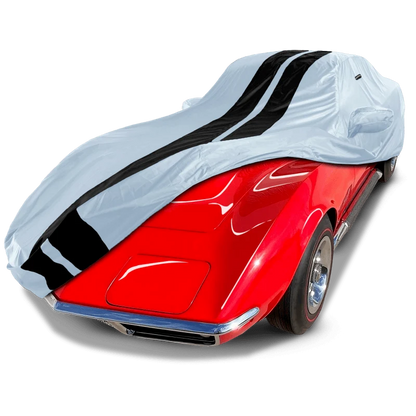 iCarCover Chevrolet Corvette Gray Black Pro Series Car Cover