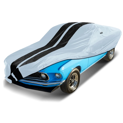 iCarCover Ford Mustang Gray Black Pro Series Car Cover
