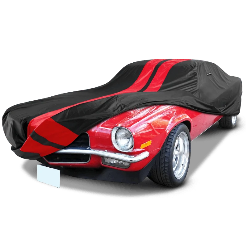 iCarCover Chevrolet Camaro Black Red Pro Series Car Cover