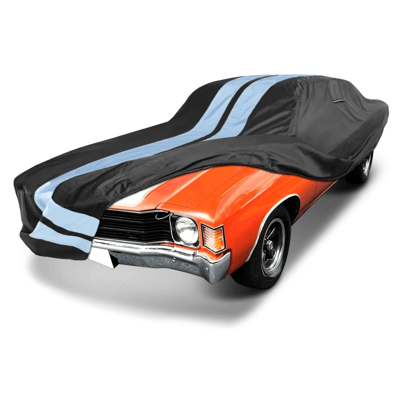 iCarCover Chevrolet Chevelle Black Gray Pro Series Car Cover