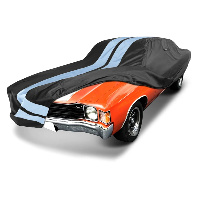 iCarCover Chevrolet Chevelle Black Gray Pro Series Car Cover