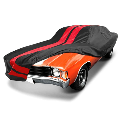 iCarCover Chevrolet Chevelle Black Red Pro Series Car Cover