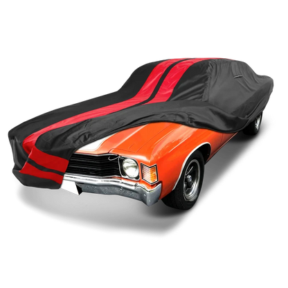 iCarCover Chevrolet Chevelle Black Red Pro Series Car Cover