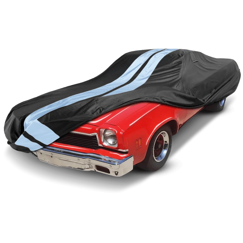 iCarCover Chevrolet El Camino Black Gray Pro Series Car Cover