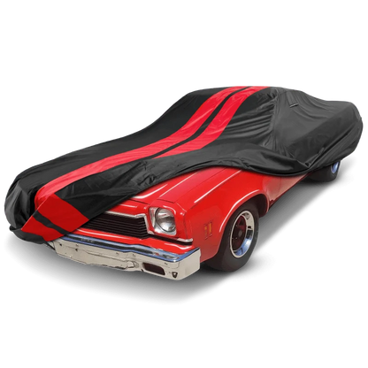 iCarCover Chevrolet El Camino Black Red Pro Series Car Cover