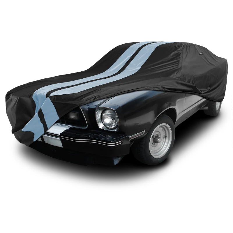 iCarCover Ford Mustang Black Gray Pro Series Car Cover