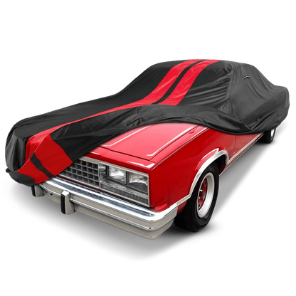 iCarCover Chevrolet El Camino Black Red Pro Series Car Cover