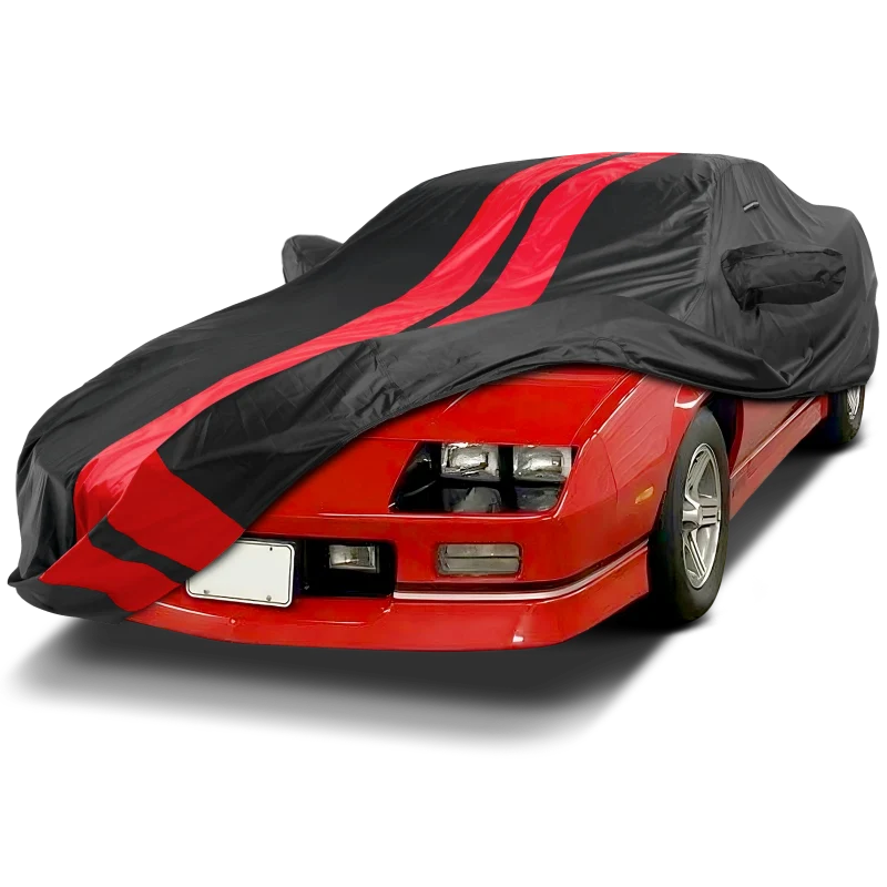iCarCover Chevrolet Camaro Black Red Pro Series Car Cover