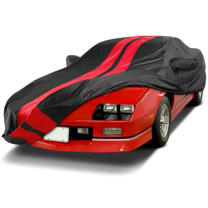 iCarCover Chevrolet Camaro Black Red Pro Series Car Cover