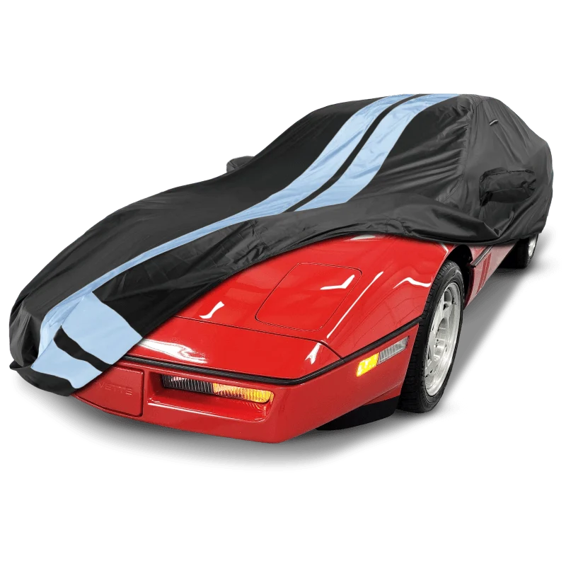iCarCover Chevrolet Corvette Black Gray Pro Series Car Cover