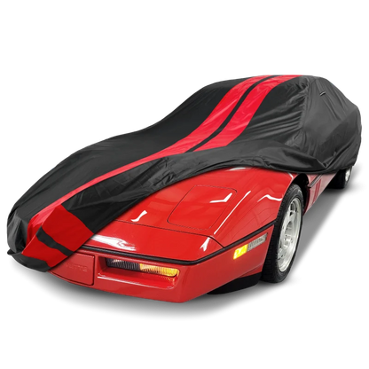 iCarCover Chevrolet Corvette Black Red Pro Series Car Cover