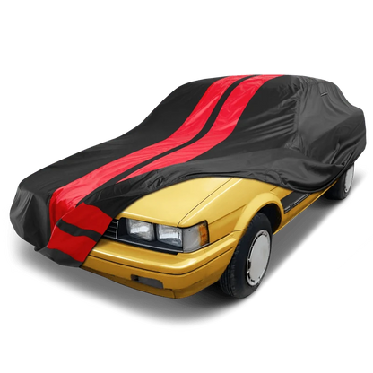 iCarCover Chevrolet Nova Black Red Pro Series Car Cover