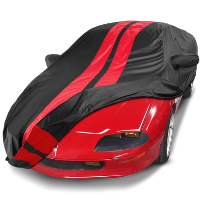 iCarCover Chevrolet Camaro Black Red Pro Series Car Cover