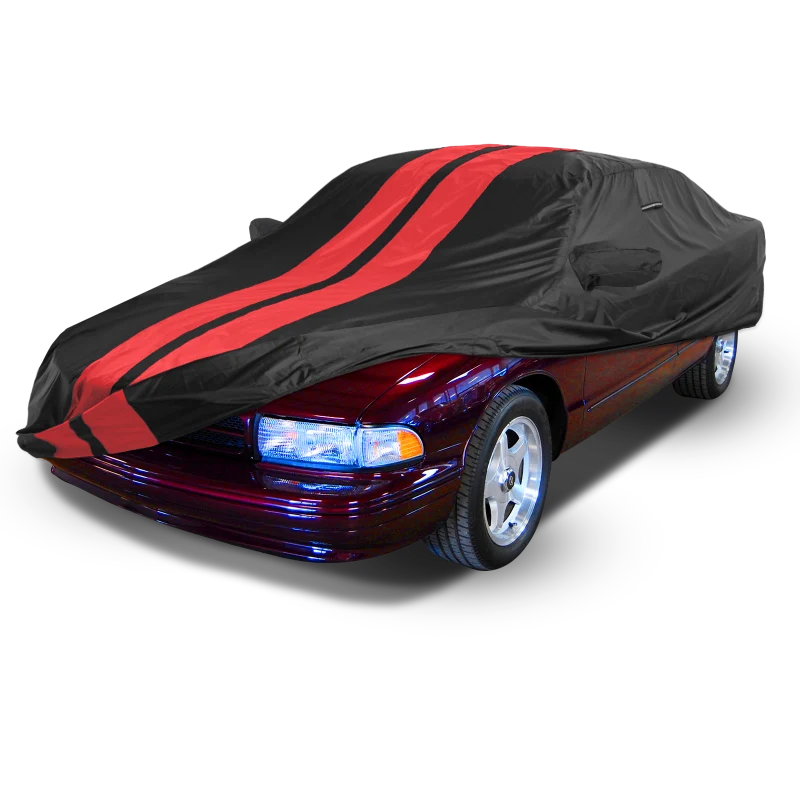iCarCover Chevrolet Impala Black Red Pro Series Car Cover