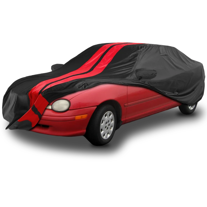 iCarCover Dodge Neon Black Red Pro Series Car Cover