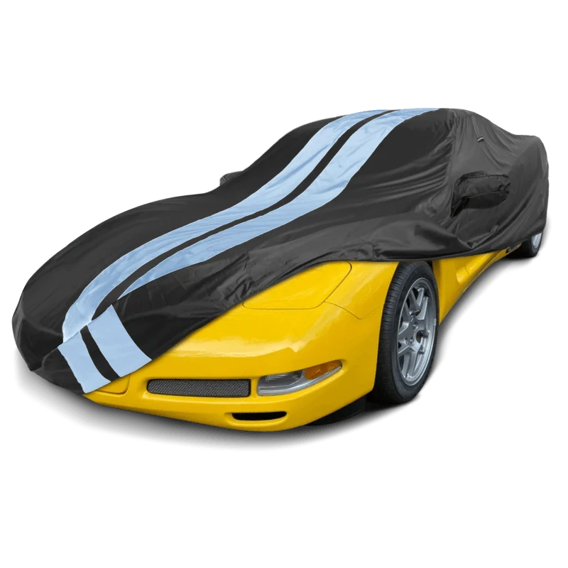 iCarCover Chevrolet Corvette Black Gray Pro Series Car Cover