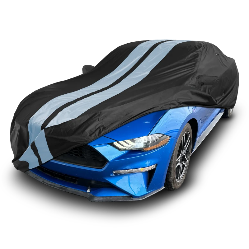 iCarCover Ford Mustang Black Gray Pro Series Car Cover