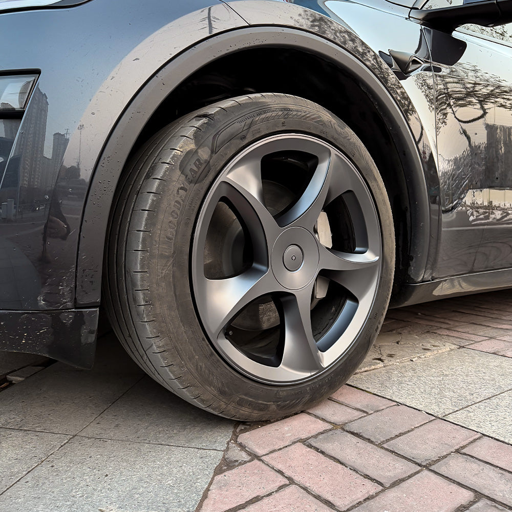 Yeslak 19" Razor-Style Crossflow Wheel Covers for 2025+ Tesla Model Y Juniper