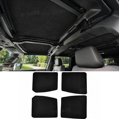 EVBASE Glass Roof Sunshade for Hummer EV Silicone Electrostatic Glass Sunroof Shade Heat Insulation UV Protection Faux Suede