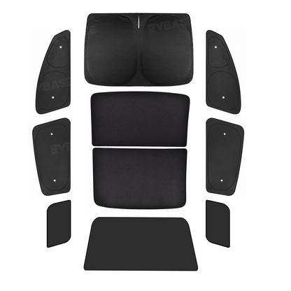 EVBASE Sunshade for Rivian R2 Side Window Shade & Windshield Sun Shade & Glass Roof Sun Visor Foldable Heat Reflective